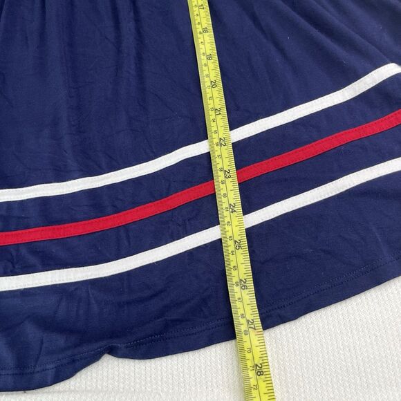 Torrid 3 Piece Bundle Super Soft Blue Baby Doll Top Striped V Neck Sleeveless - Picture 7 of 16